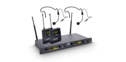 LDWIN42BPH2 Wireless Microphone System with 2 x Belt Pack and 2 x Head