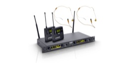 LDWIN42BPHH2 Wireless Microphone System with 2 x Belt Pack and 2 x Hea