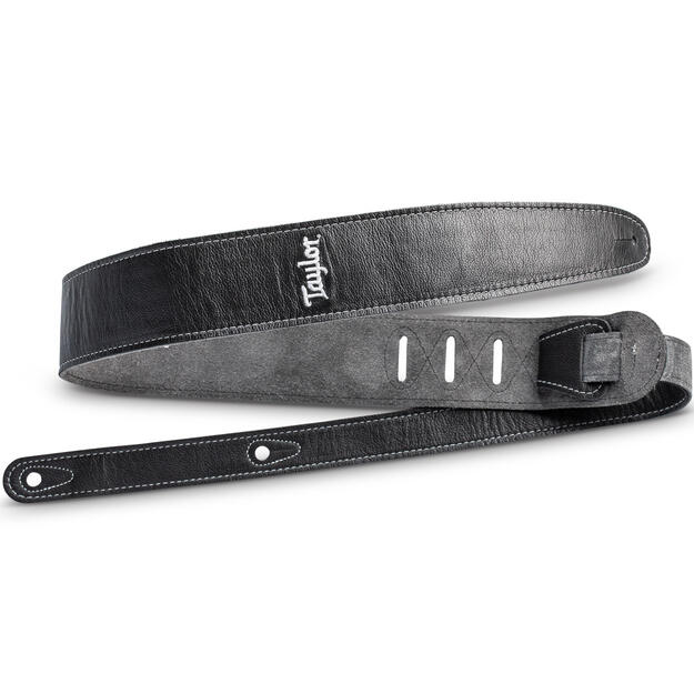 Strap Black Leather Suede Back 2.5